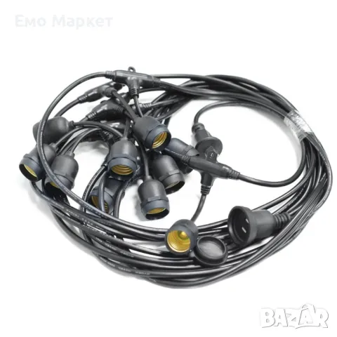 Кабел с фасунги, декоративно осветление, снимка 6 - Други стоки за дома - 48927024