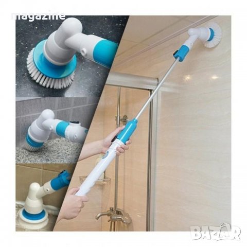 Четка за почистване на баня Spin Scrubber, снимка 5 - Парочистачки и Водоструйки - 32464174
