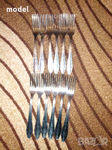 Български вилици и лъжици неръждаема стомана Сърп и Чук В. Търново и Петко Денев Габрово , снимка 6 - Прибори за хранене, готвене и сервиране - 27318441