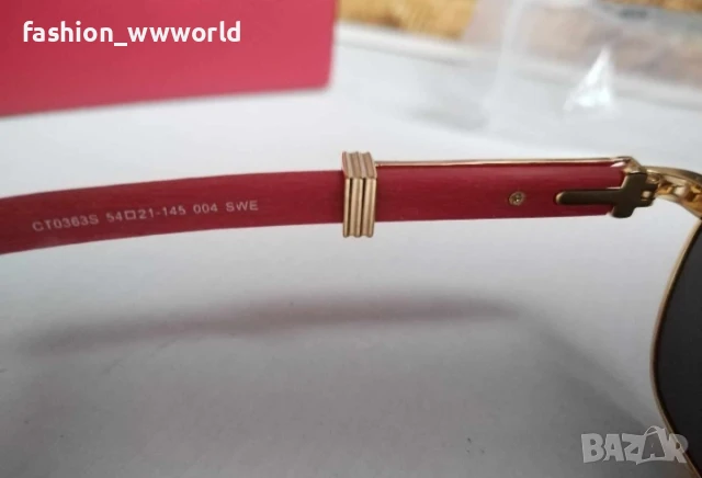 червени очила Cartier , снимка 3 - Слънчеви и диоптрични очила - 51321401