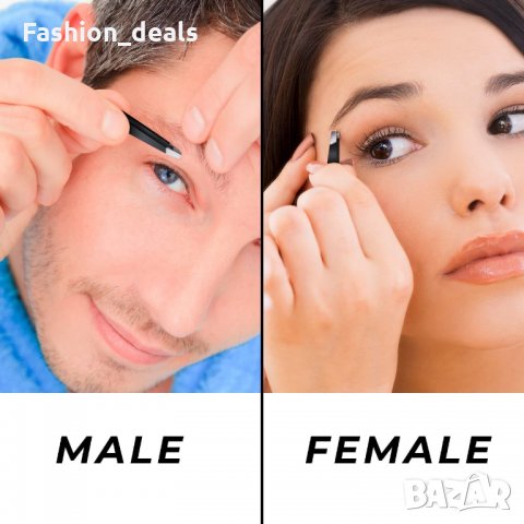 Нови 4 броя Прецизни пинсети от неръждаема стомана за лицево окосмяване, снимка 4 - Други - 35646232