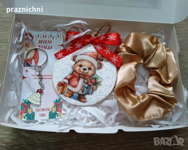 Коледна кутия с подаръчета, снимка 2 - Коледни подаръци - 52420121