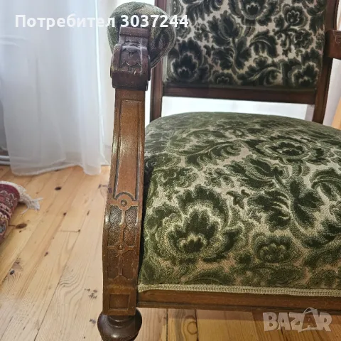 Кресло-стол антик, снимка 3 - Столове - 48676681