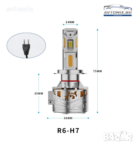 LED крушки H7 160W 10000LM,12-24V Canbus, снимка 10 - Аксесоари и консумативи - 53412787