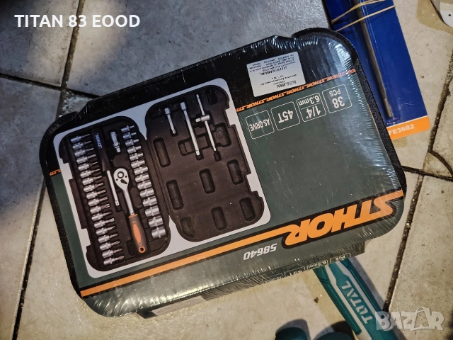 Комплект тресчотка, битове и вложки STHOR, 1/4 ", 38 части, снимка 4 - Други инструменти - 53539691