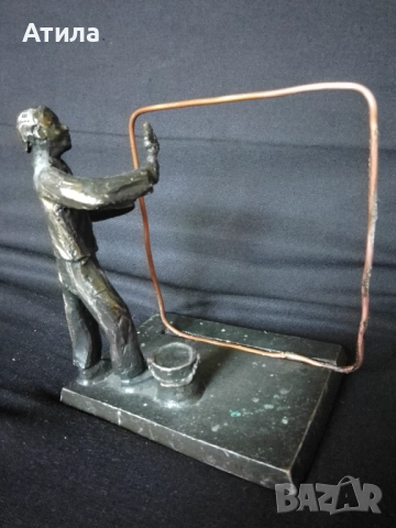 скулптура бронз 11/11 см, снимка 4 - Декорация за дома - 51431727