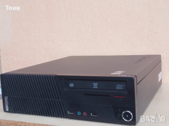 Компютър Lenovo ThinkCentre M71e с CPU i3-2100, 500GB HDD и 4GB RAM, SFF, снимка 2 - Работни компютри - 53252240