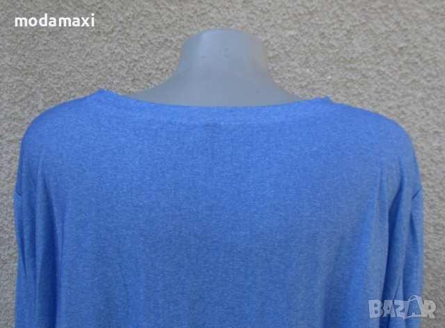 4XL Нова блуза с джуджета в синьо , снимка 6 - Блузи с дълъг ръкав и пуловери - 44915174