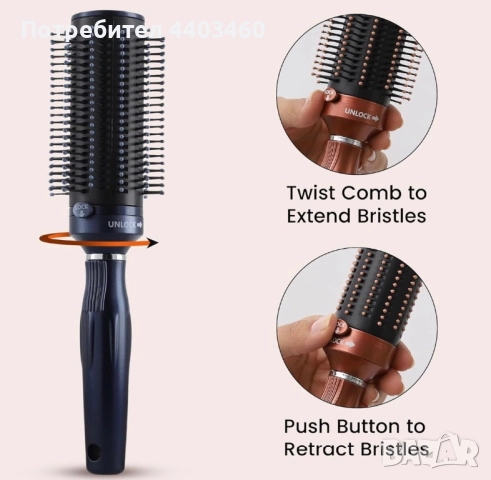 Самопочистваща се четка за коса, снимка 3 - Други - 51550657