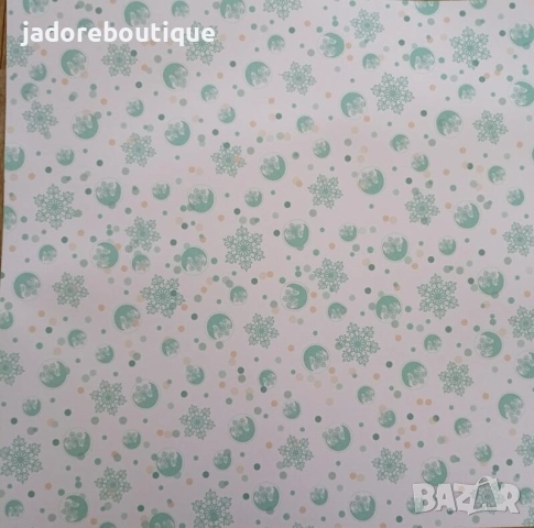 Дизайнерска хартия Let it snow 30x30 см, снимка 16 - Други - 52301473