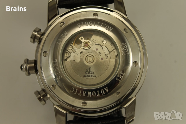 Jacob & Co Автомат Мъжки Стоманен Ръчен Часовник, снимка 9 - Мъжки - 52134284