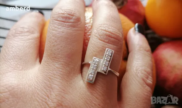 Сребърен пръстен - модел KR252, снимка 7 - Пръстени - 48844495