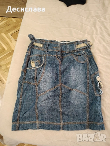 дамска дънкова пола, снимка 4 - Поли - 53213668