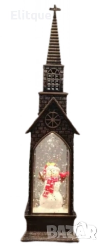 Вълшебна коледна кула с LED светлини и падащи снежинки, снимка 4 - Други стоки за дома - 52831216
