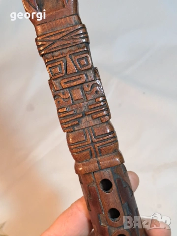 Боливийски музикален инструмент тотем 33/2 , снимка 4 - Духови инструменти - 53525262