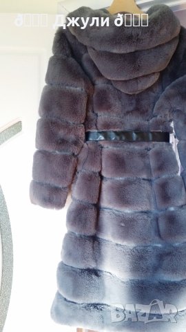 Палто с естествен косъм от чинчила, снимка 8 - Палта, манта - 43780571
