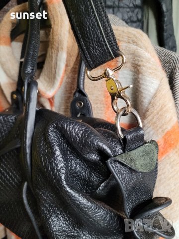 ЕСТЕСТВЕНА КОЖА,  черна чанта, снимка 3 - Чанти - 43397526