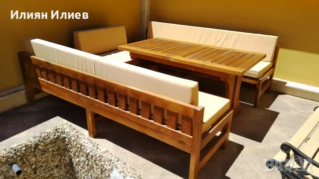 Лукс Градинска Мека Мебел Голяма, снимка 2 - Градински мебели, декорация  - 50361798