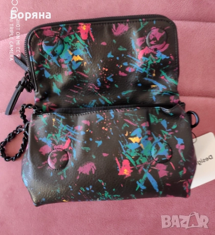 Desigual нова малка пъстра чанта , снимка 7 - Чанти - 52238209