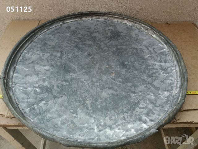 уникална османска кована орнаментирана синия, тепсия поднос , снимка 2 - Антикварни и старинни предмети - 35299162