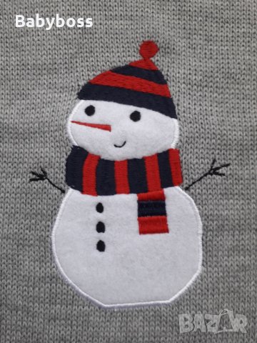 Коледен пуловер с апликация , снимка 2 - Бебешки блузки - 26854666