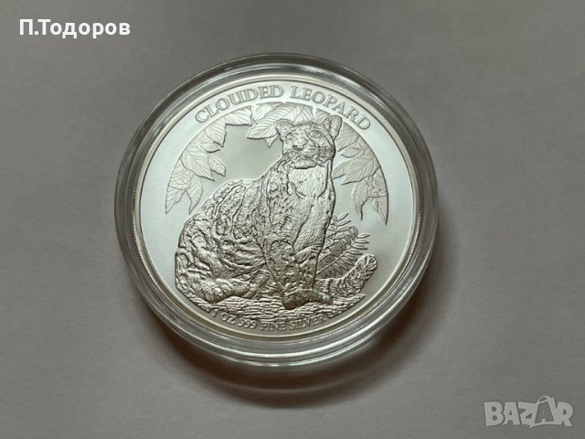 Сребърна монета Тъмен Леопард Камбоджа 2023 1 oz, снимка 3 - Нумизматика и бонистика - 39820505