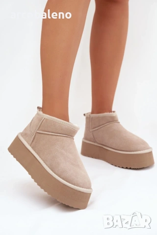 Дамски зимни боти от естествен велур Mairene, 3цвята , снимка 13 - Дамски боти - 53062957