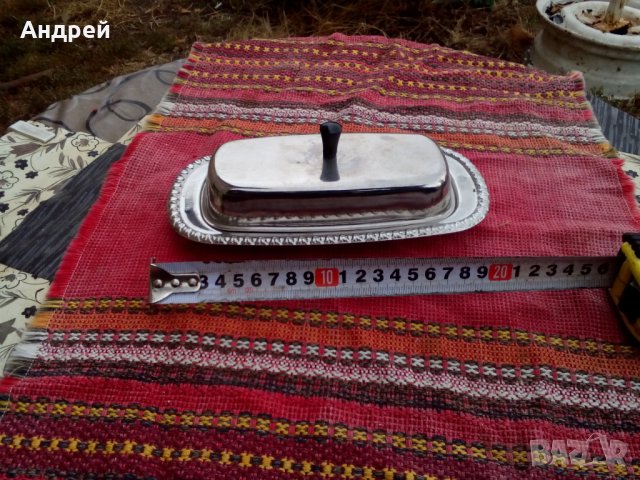 Стара неръждаема купа,кутия за масло #2, снимка 3 - Антикварни и старинни предмети - 27261039