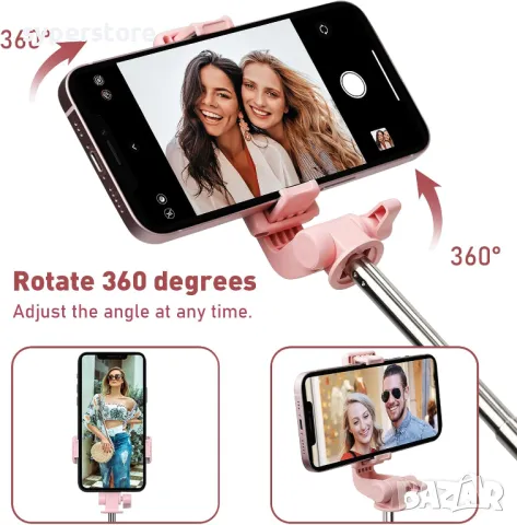 Селфи стик Трипод Блутут Digital One SP00966 Z6 Bluetooth, дължина -170см, дистанционно, стойка за т, снимка 5 - Селфи стикове, аксесоари - 47303472