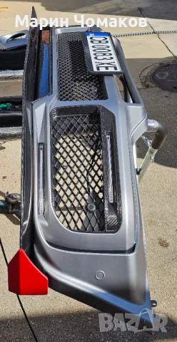 Карбон добавки + Лед светлини за предна броня BRABUS W464 Mercedes G900, снимка 4 - Части - 47683171