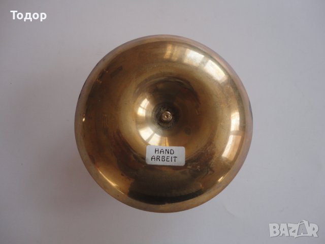 Немски бронзов свещник , снимка 3 - Колекции - 43533486