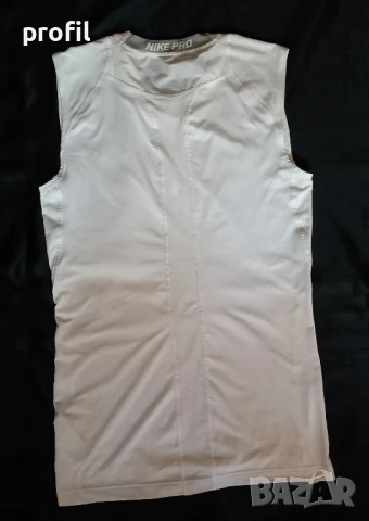 Nike Pro Combat Compression XL бял и черен потник, снимка 7 - Спортни дрехи, екипи - 50625733