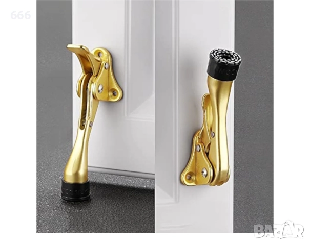 Метален педал за стоп на врата с регулируема височина, стоп за врата (червен бронз), снимка 6 - Други стоки за дома - 52940276