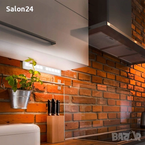 Практична LED лампа за осветление на шкаф, плот и други повърхности, снимка 2 - Лед осветление - 52279359