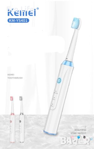 Електрическа четка за зъби с 3 глави Kemei