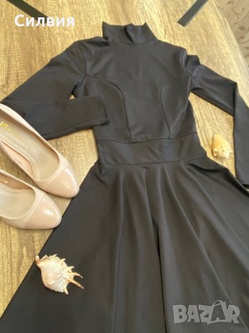 Черна, елегантна рокля, снимка 4 - Рокли - 28319645