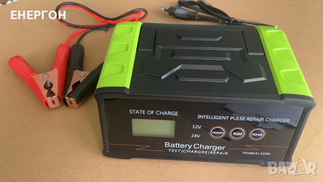 Умно Зарядно за акумулатор 16A 12v - 24v с амперметър и процесор AGM, снимка 7 - Аксесоари и консумативи - 40594306