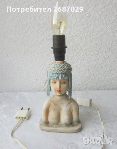 Лампа, настолна нощна. момиче, бюст , снимка 3 - Други - 32607672