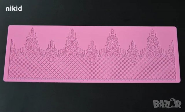 Д8 висулки с мрежа дантела борд силиконов молд форма за украса торта с фондан шоколад гъмпейст, снимка 4 - Форми - 33661235