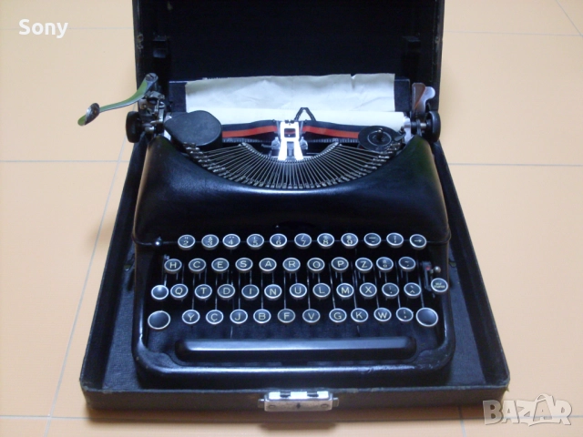 Стара американска пишеща машина с куфар- Ремингтон., снимка 2 - Антикварни и старинни предмети - 52897133