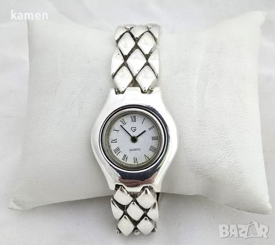Сребърен 925 дамски часовник 54,3гр., снимка 4 - Дамски - 51159613