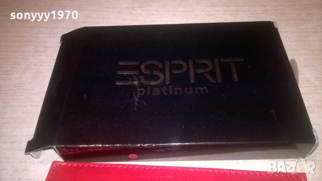esprit platinum-red 20.5х14см-внос germany, снимка 10 - Портфейли, портмонета - 28219409