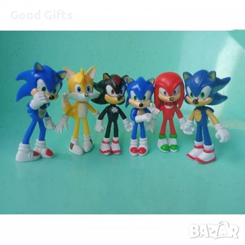 6в1 Фигурки Соник 2 , 6бр. фигурки, снимка 2 - Фигурки - 38119360