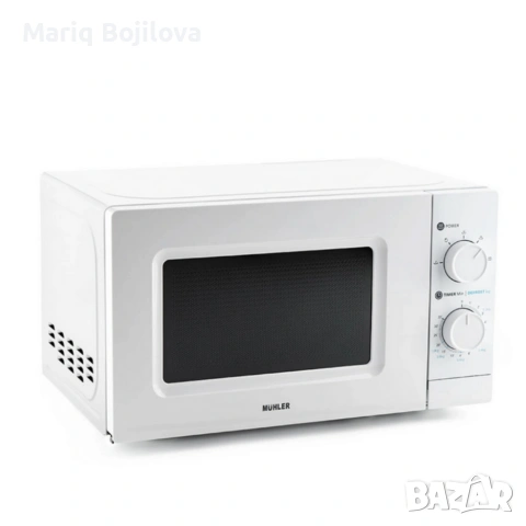 Микровълнова фурна MUHLER MO-5009 20L – 700W, механичен контрол, снимка 9 - Микровълнови - 53500181
