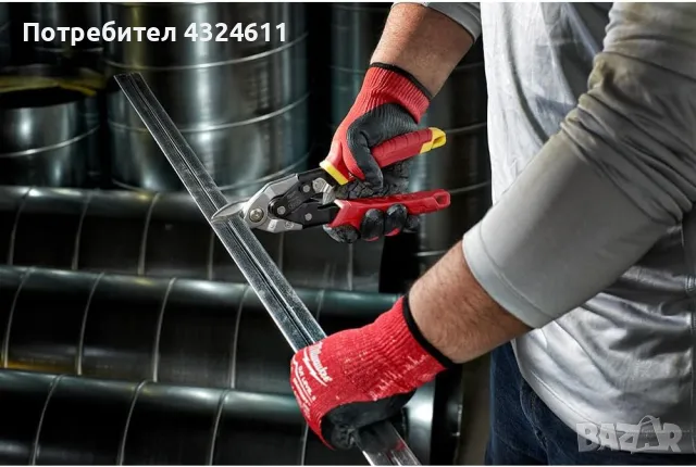 Milwaukee 48-22-4500 Bulldog Aviation Snips ножици за метал, снимка 3 - Други инструменти - 48286914