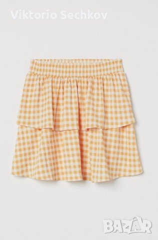 Жълта поличка на карета H&M, снимка 2 - Поли - 37544734