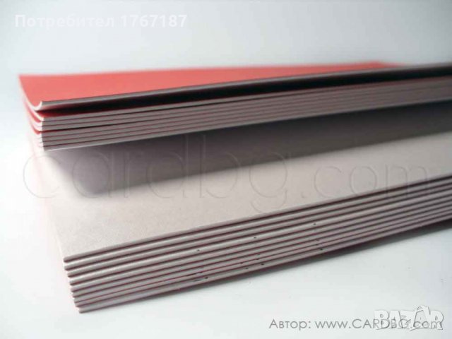 Картон мукава 10 броя двулицев червен и бял, снимка 3 - Други - 37912381