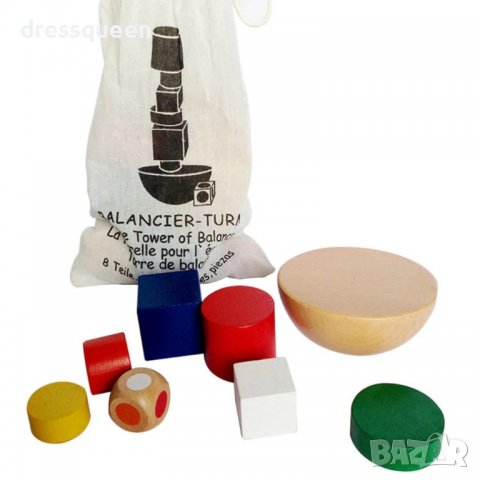 3614 Кула от дървени геометрични блокчета, снимка 2 - Други - 37710390