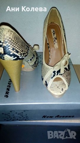 Обувки 39н. на ток, нови, снимка 1 - Дамски елегантни обувки - 28441463