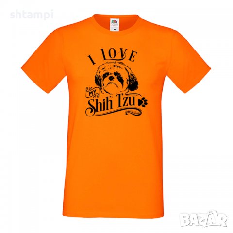 Мъжка тениска I Love My Shih Tzu Dog,Куче,животно,подарък,изненада, снимка 8 - Тениски - 36935787